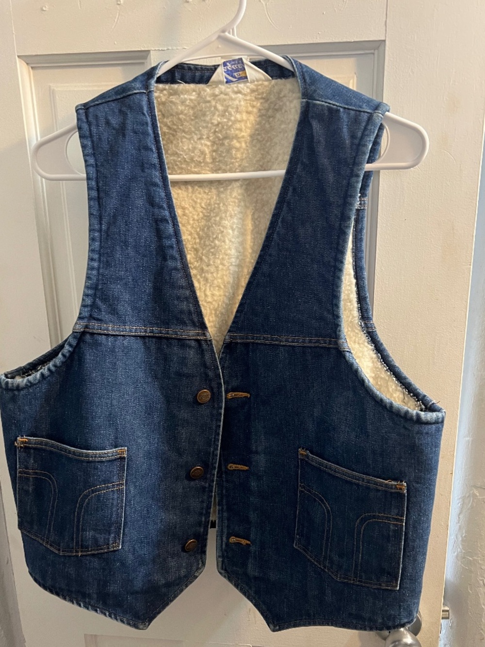 Vintage Dickies Vaquero Sherpa Lined Denim Vest